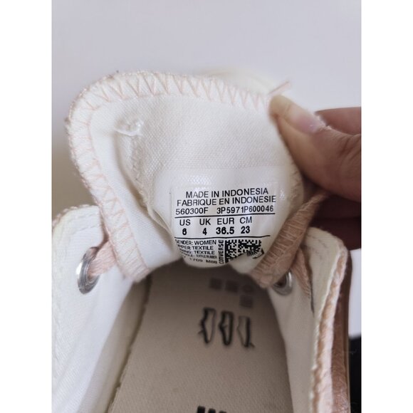 Converse Chuck Taylor All Star Blush Pink Texture Lace Up Women Sneakers Shoes 6 - Picture 10 of 11